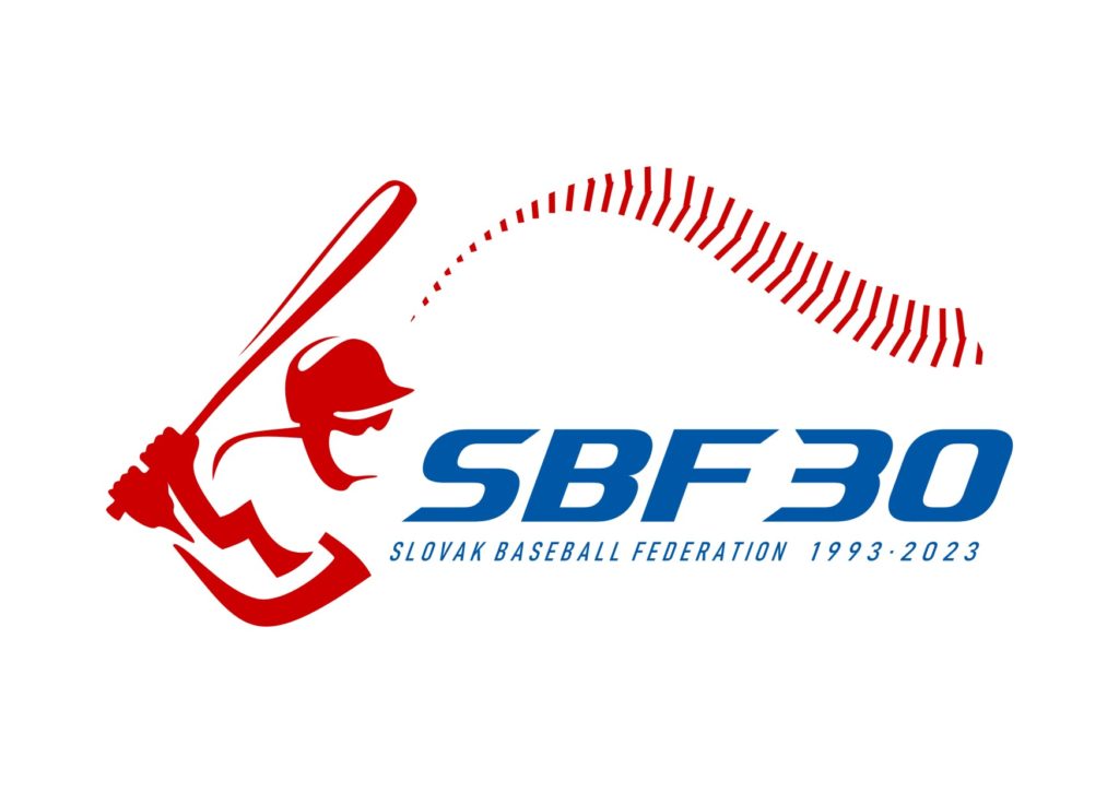 LOGO SBF 30 SLOVAK BASEBALL FEDERATION 1993-2023